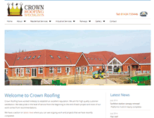 Tablet Screenshot of crownroofing.co.uk